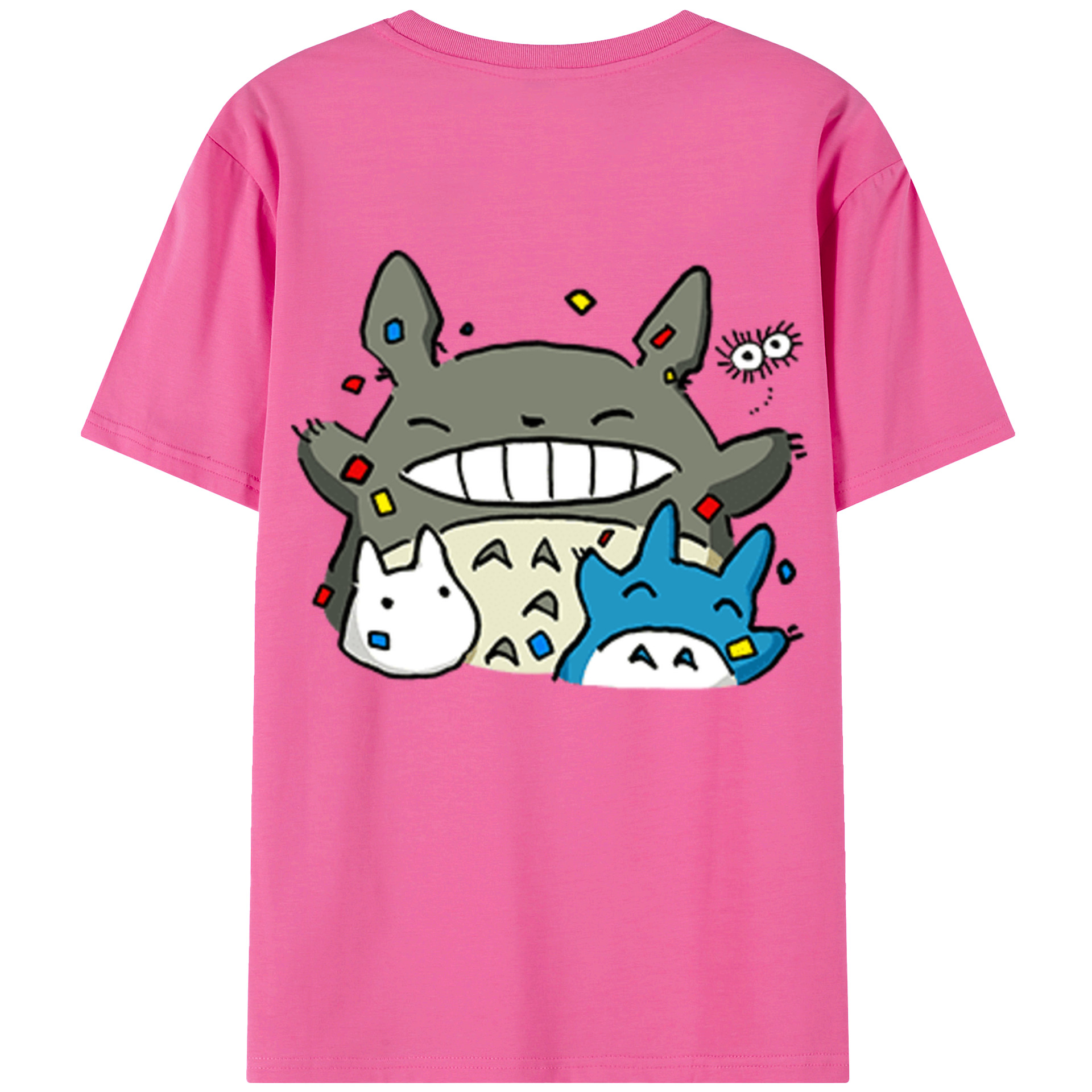 （画像用） となりのトトロ 草壁メイ 草壁サツキ My Neighbor Totoro Satsuki Kusakabe Mei Kusakabe レディース半袖Tシャツ(バックプリント)